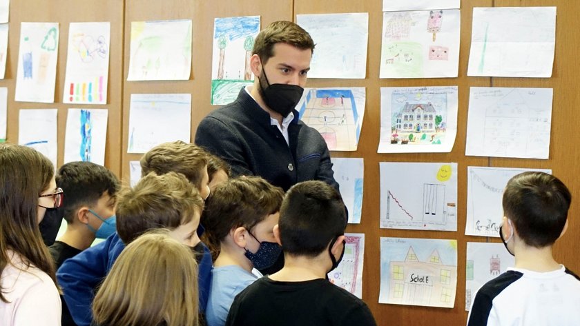 Die Kinder zu Gast im Rathaus Bludenz